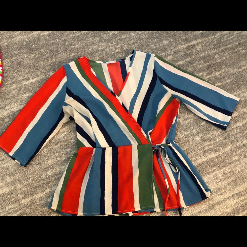 70s vibes multicolored Blouse